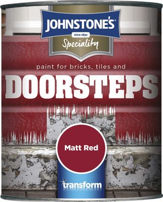 JOHNSTONES  BRICK &amp; TILE FLOOR PAINT RED 750ML
