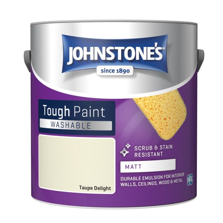 JOHNSTONES WASHABLE MATT TAUPE DELIGHT 2.5LT