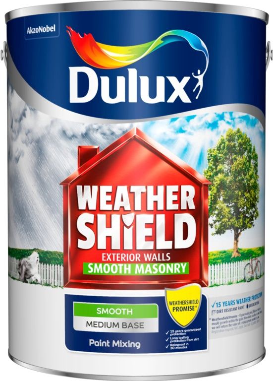 DULUX WEATHERSHIELD SMOOTH BASE MEDIUM 5L