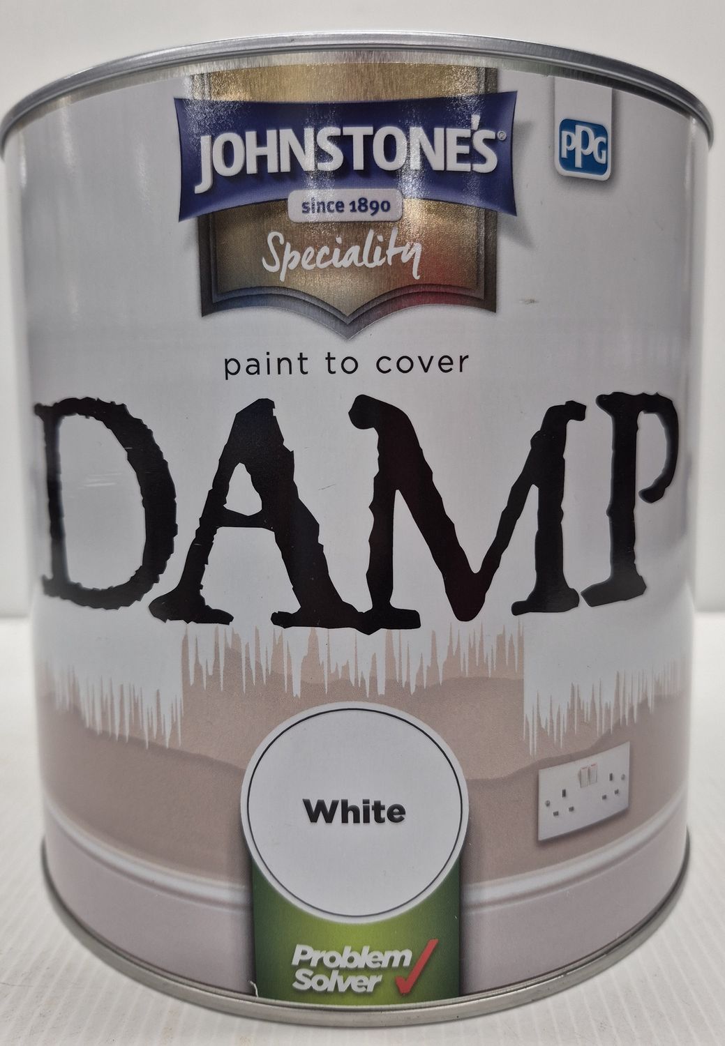 JOHNSTONES DAMP PROOF PAINT WHITE 2.5LT
