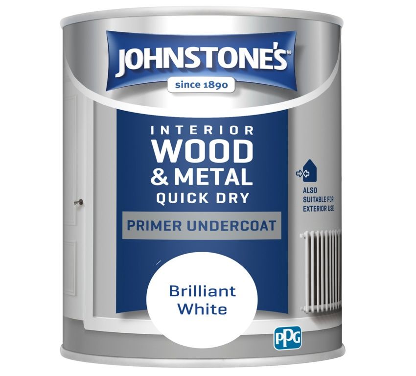 JOHNSTONES  QUICK DRY PRIMER UNDERCOAT 750ML