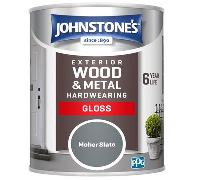 JOHNSTONES EXTERIOR GLOSS MOHER SLATE 750ML