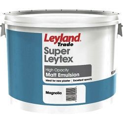 LEYLAND TRADE SUPER LEYTEX PAINT MAGNOLIA 10L