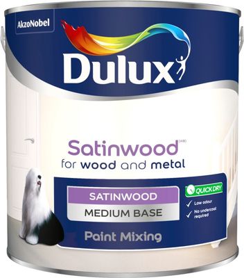 DULUX SATINWOOD BASE MEDIUM 2.5L