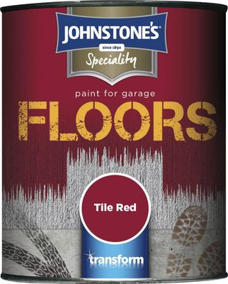 JOHNSTONES GARAGE FLOOR PAINT TILE RED 250ML