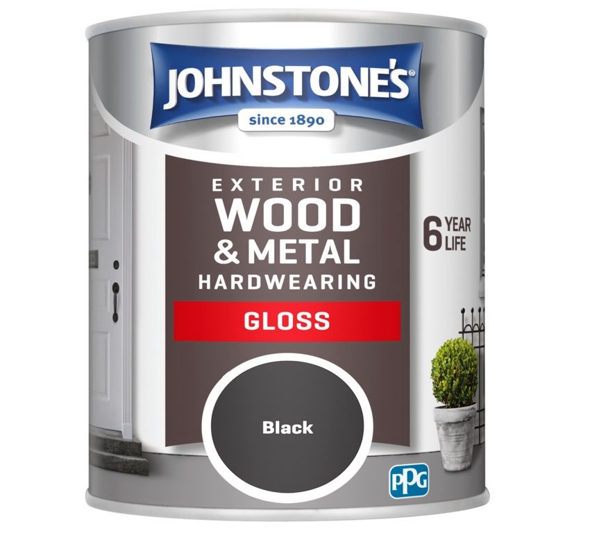 JOHNSTONES EXTERIOR GLOSS BLACK 750ML