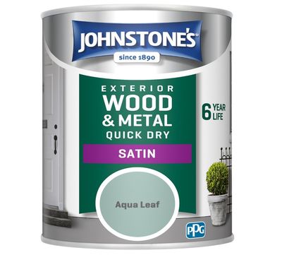 JOHNSTONES  EXTERIOR SATIN AQUA LEAF 750ML