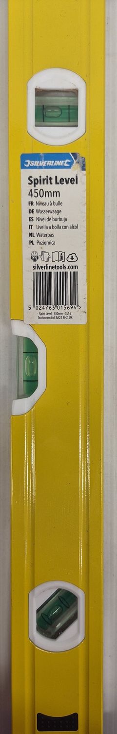 SILVERLINE SPIRIT LEVEL 450MM