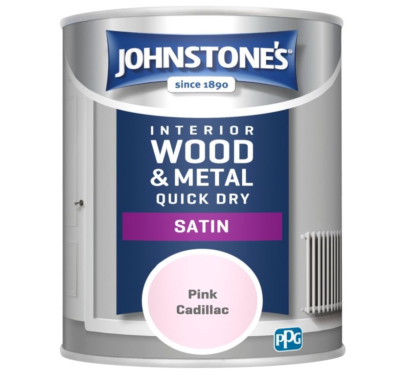 JOHNSTONES  QUICK DRY SATIN PINK CADILLAC 750ML