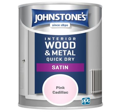 JOHNSTONES  QUICK DRY SATIN PINK CADILLAC 750ML