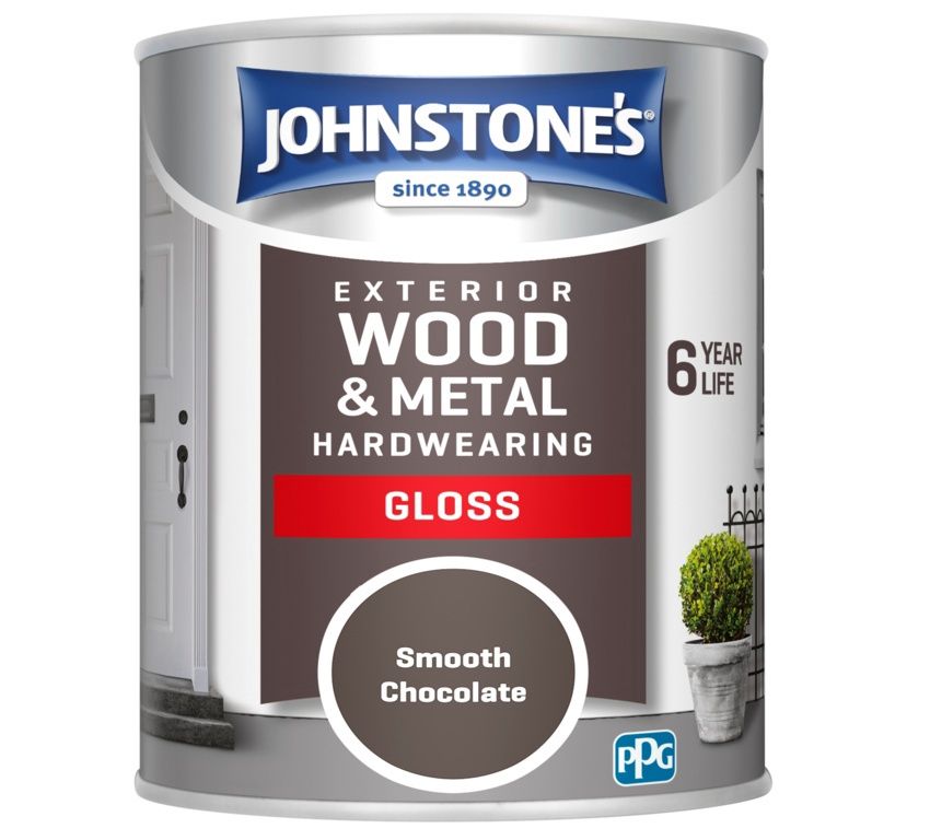 JOHNSTONES EXTERIOR GLOSS CHOCOLATE 750ML