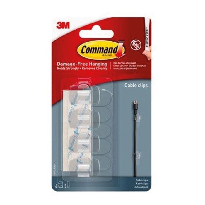 COMMAND CLEAR ROUND CORD GRIPS 17017CLR