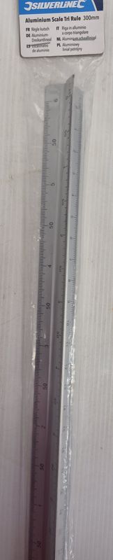 Tri Rule 300MM ALUMINIUM SCALE TRI RULE