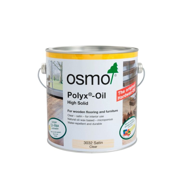 OSMO POLYX OIL CLEAR SATIN 2.5LT (3032)
