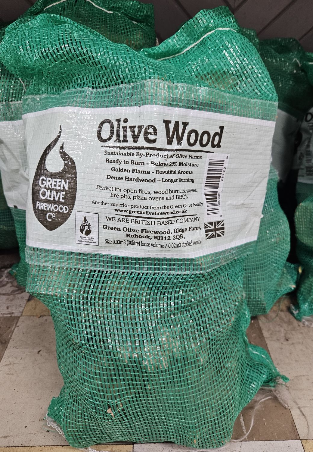 OLIVE HARDWOOD LOGS 20L