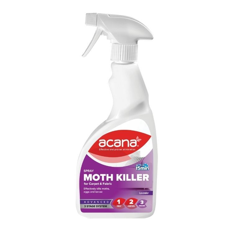 ACANA CARPET AND FABRIC MOTH KILLER LAVENDER 500ML SPRAY