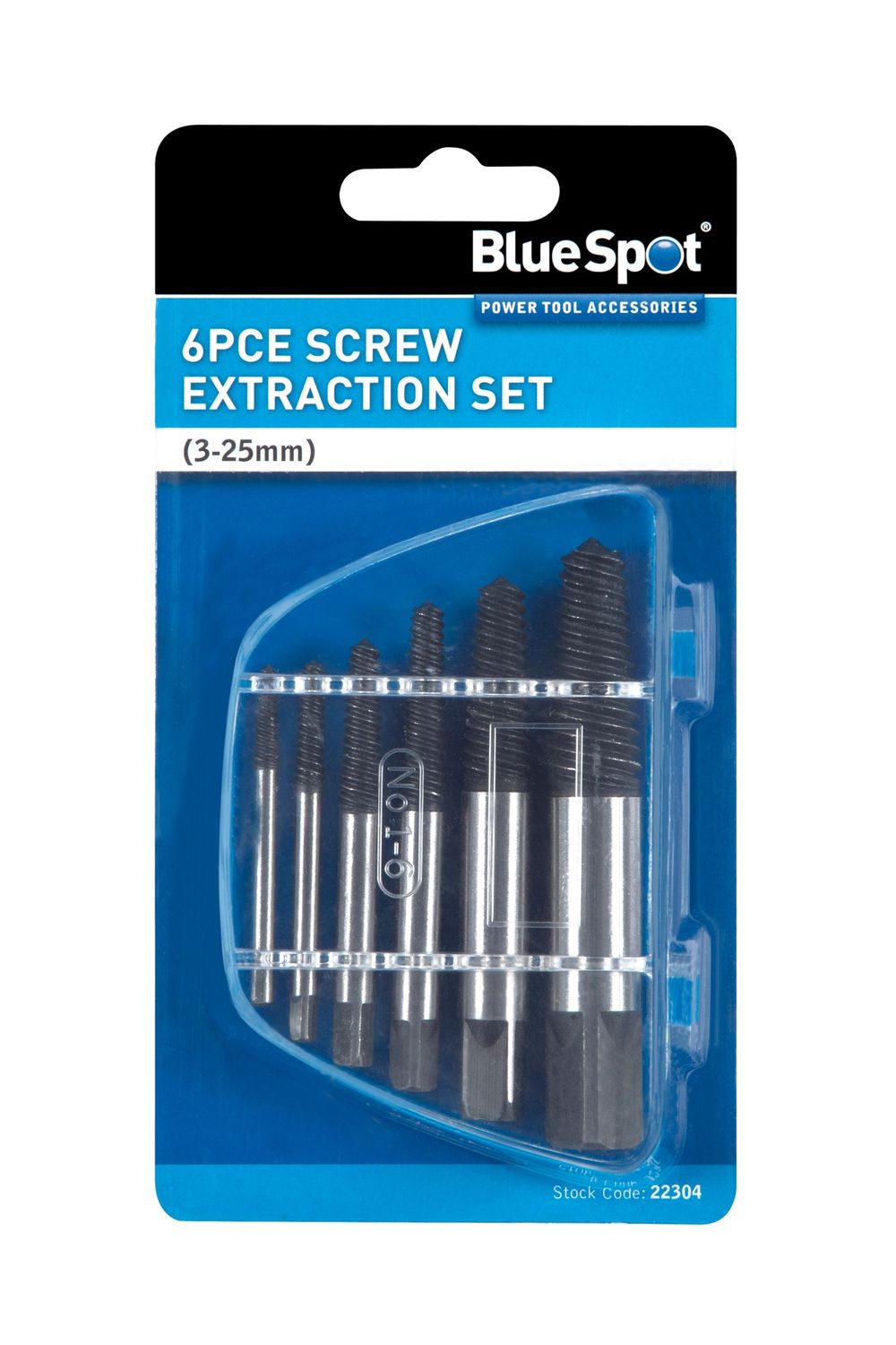 SCREW EXTRACTION SET 6PCE