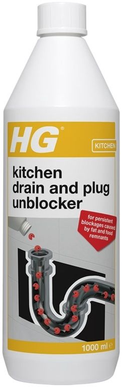 HG KITCHEN PLUG &amp; DRAIN UNBLOCKER 1LT