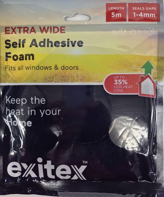 EXITEX EXTRA WIDE SELF ADHESIVE FOAM 5M