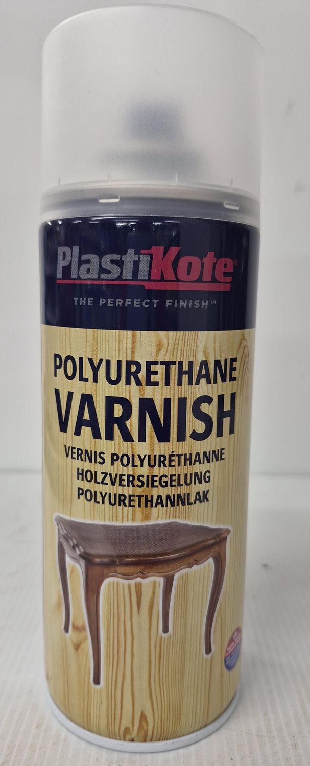 Plastikote polyurethane varnish clear satin 400ml