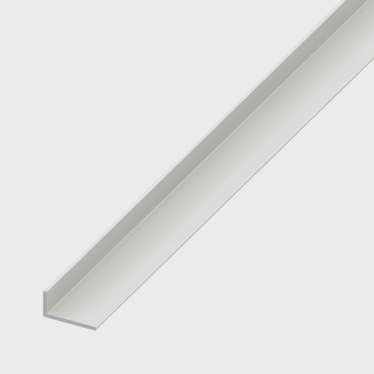 ANGLE UNEQUAL-SIDED. WHITE PLASTIC. 30MMX20MMX1M. WHITE