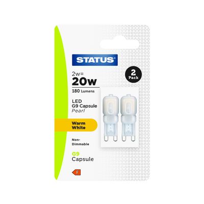 2W LED G9 CAPSULE WARM WHITE NON DIMMABLE