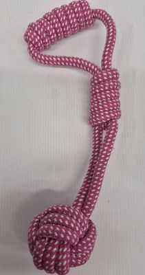 Dog rope pink toy
