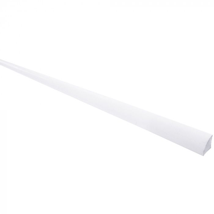 9MM SOLID PVC QUADRANT WHITE