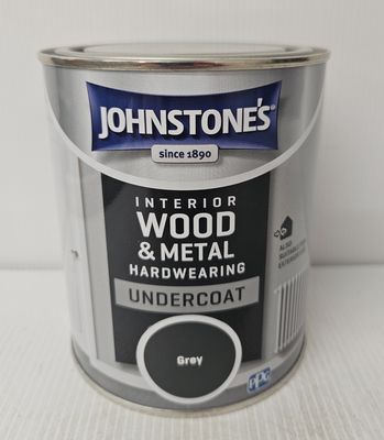 JOHNSTONES INTERIOR UNDERCOAT 750ML GREY