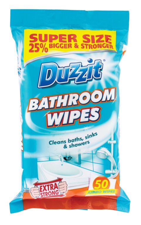 DUZZIT BATHROOM WIPES 50'S