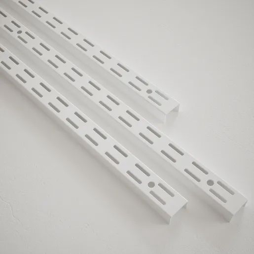 TWIN SLOT SHELVING WHITE 78.00 UPRIGHT