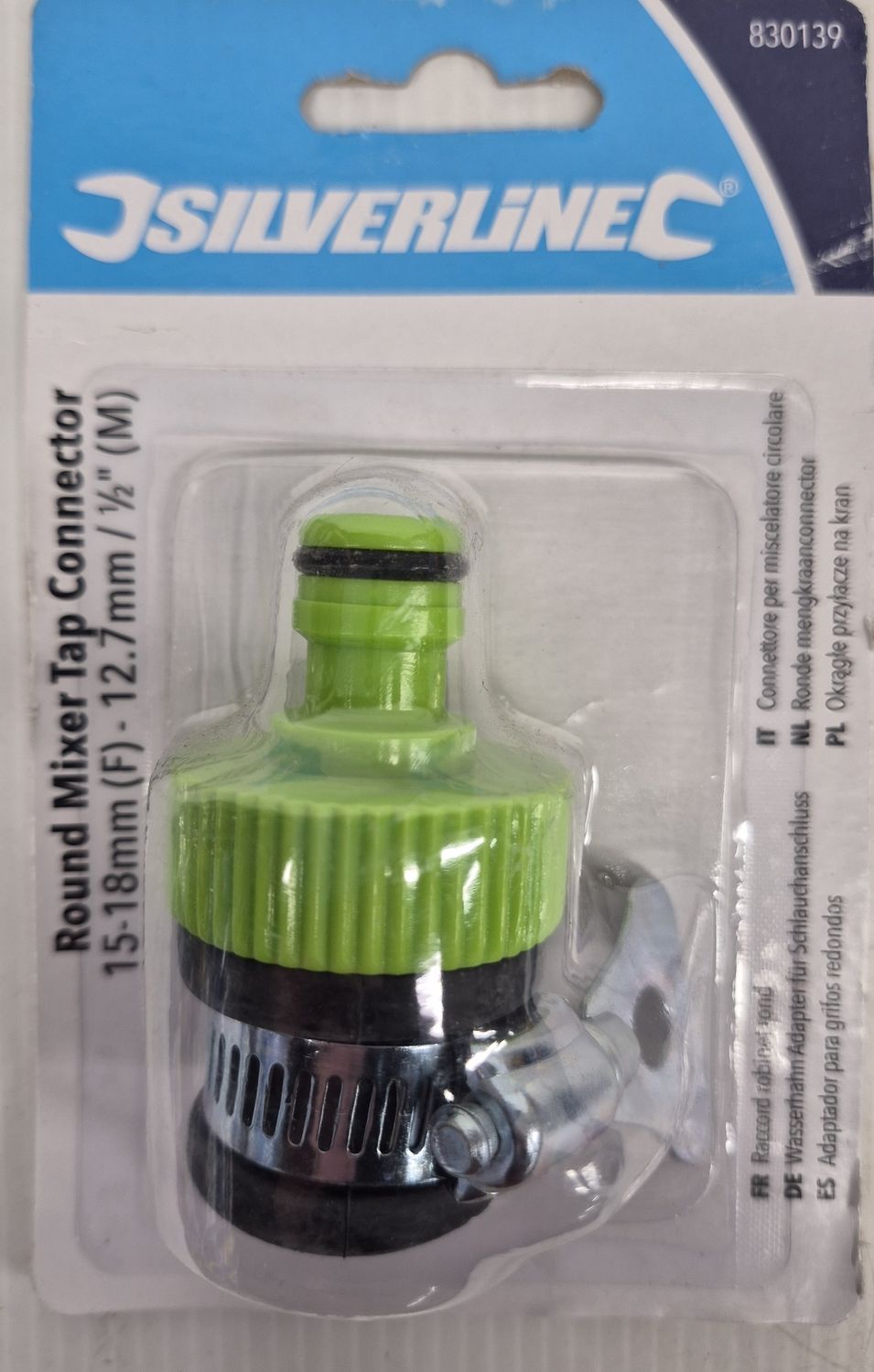 Round mixer tap connector