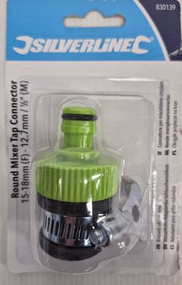 Round mixer tap connector