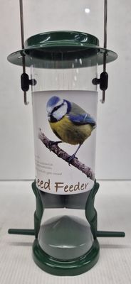WILD BIRD SEED FEEDER green/olive