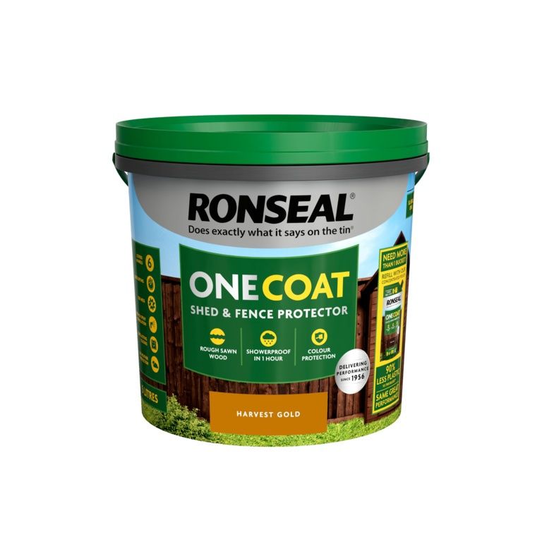 One Coat shed &amp; fence protector harvest gold 5L