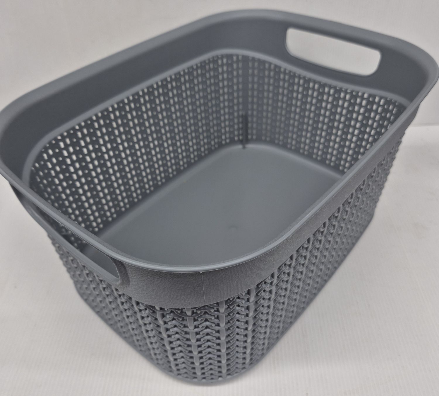 Loop storage basket grey 9L