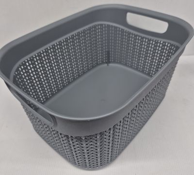 Loop storage basket grey 9L