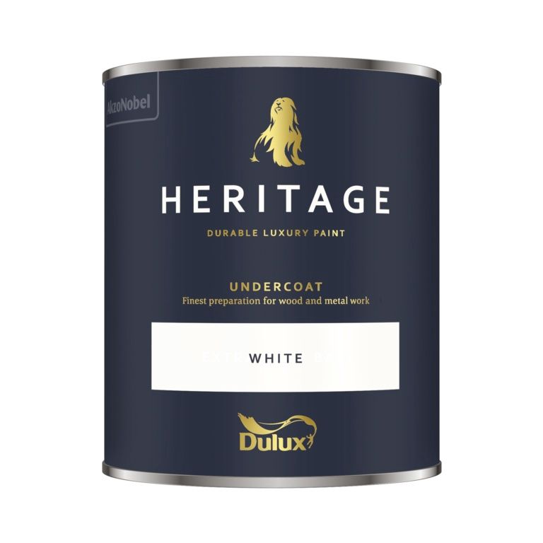DULUX HERITAGE EGGSHELL UNDERCOAT WHITE 750ML