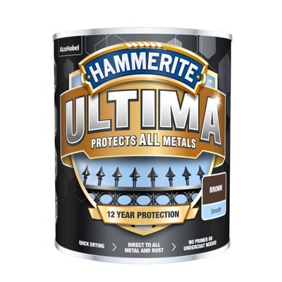 HAMMERITE ULTIMATE SMOOTHOVER BROWN 750ML