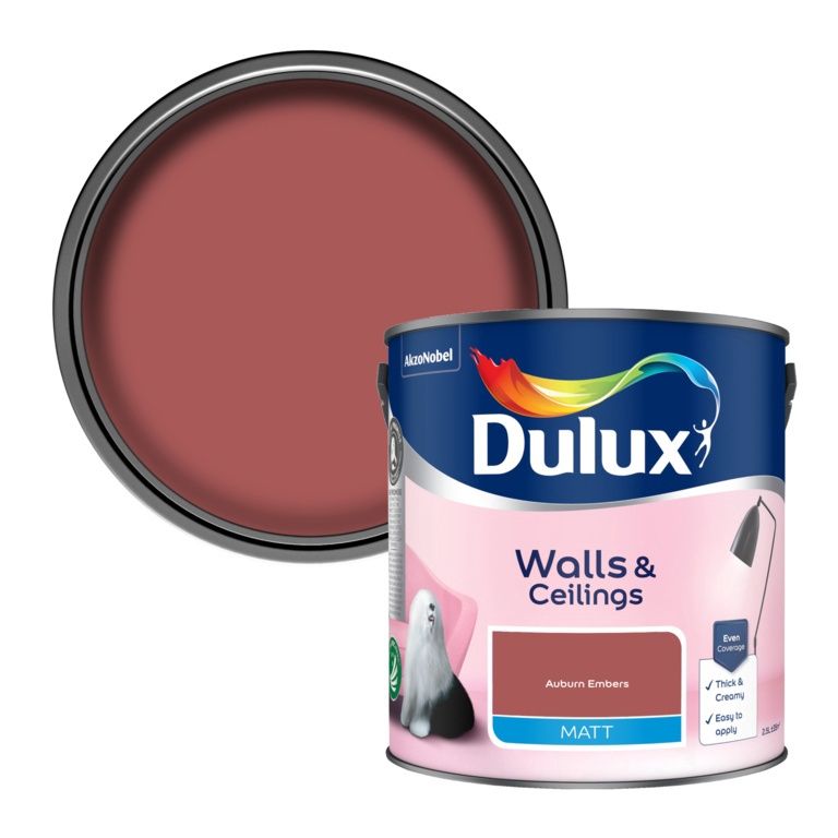 DULUX MATT AUBURN EMBERS 2.5LIT