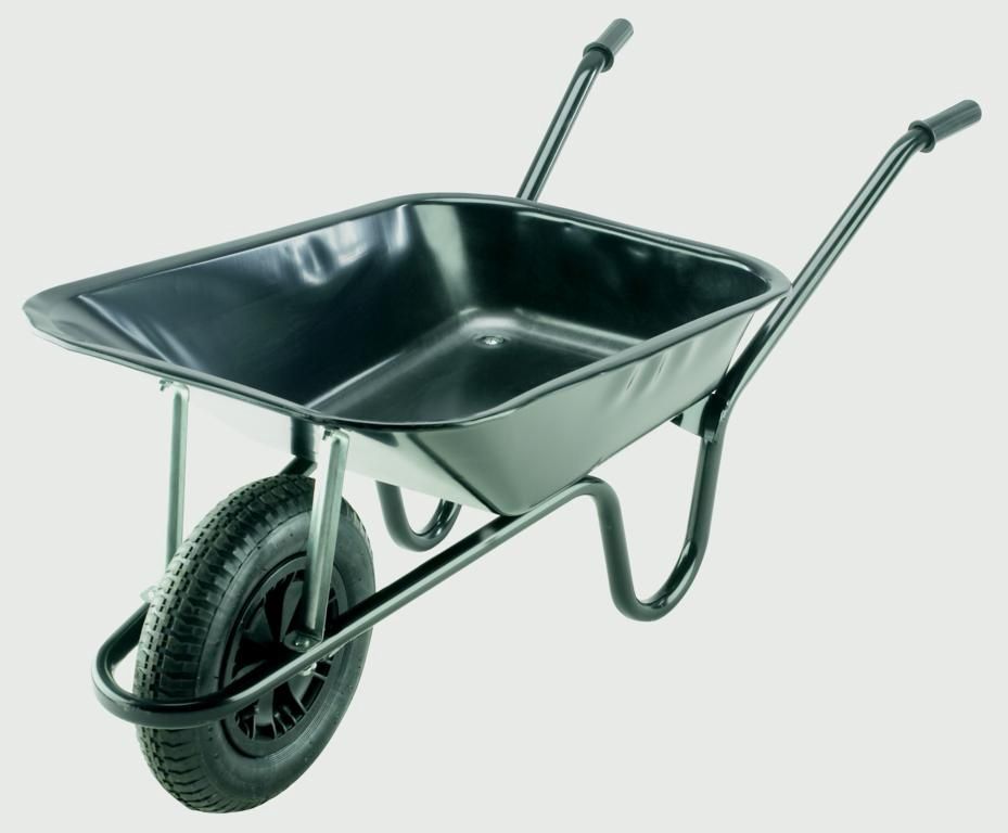 WHEELBARROW BLACK COATED PNEUMATIC WHEEL CBP