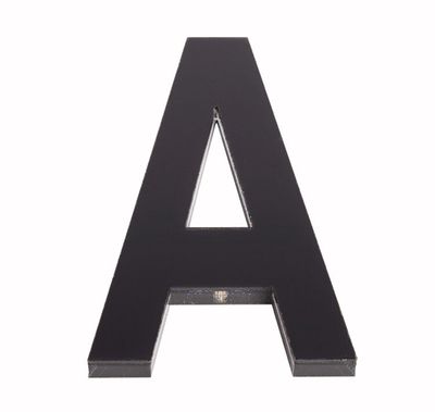 Black Acrylic Letter A 120mm
