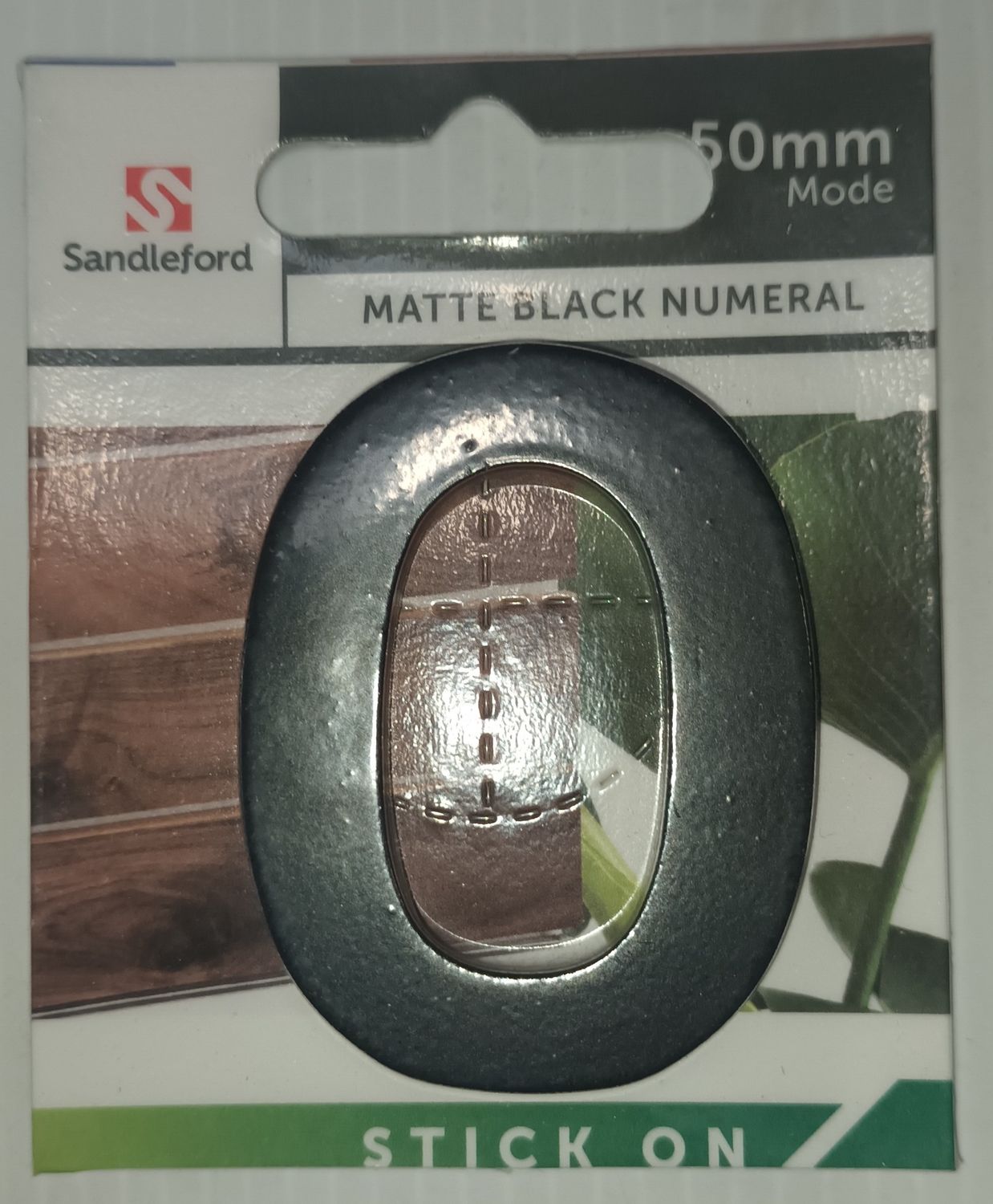 Matte Black Numeral 0 50mm