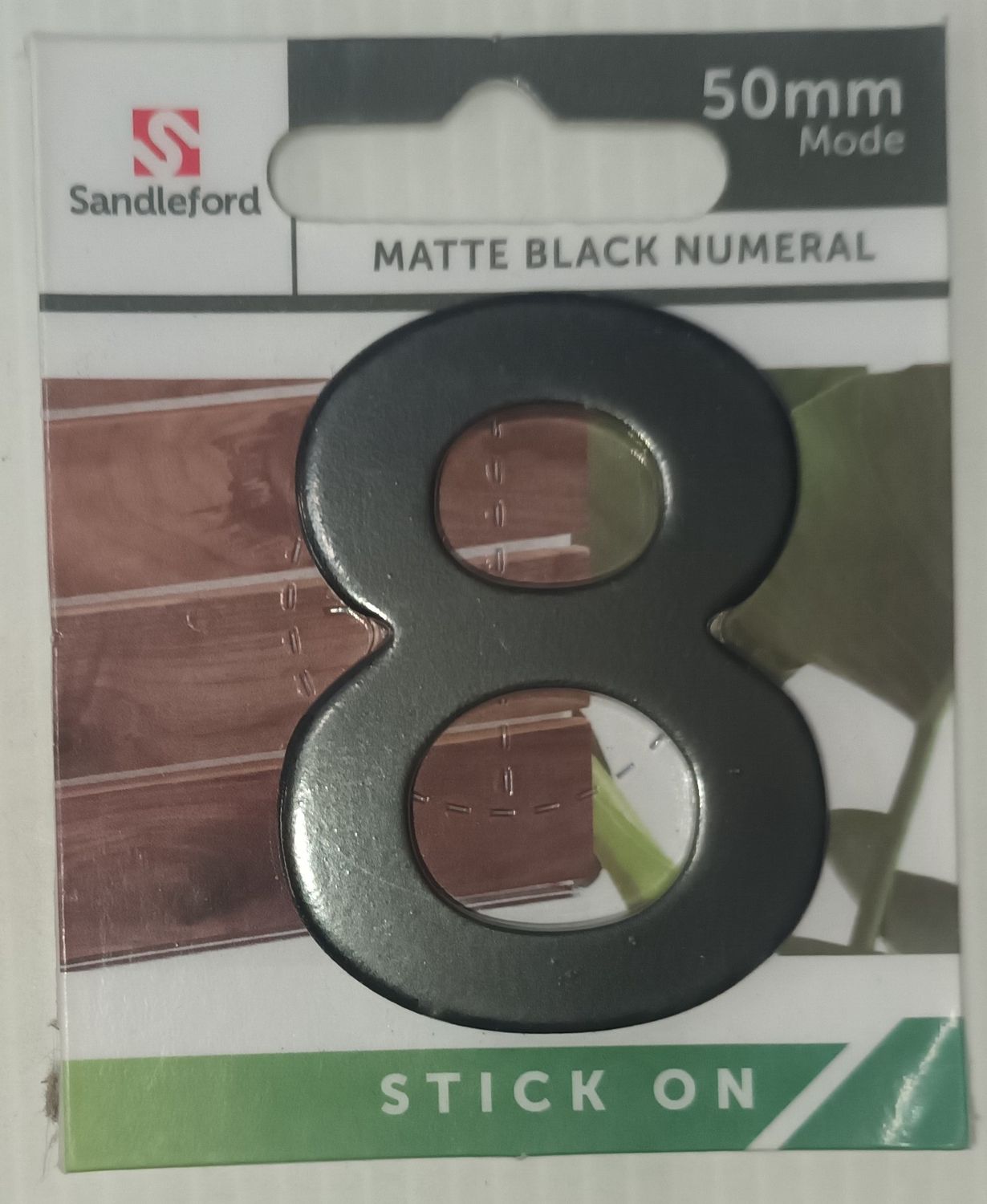 Matte Black Numeral 8 50mm