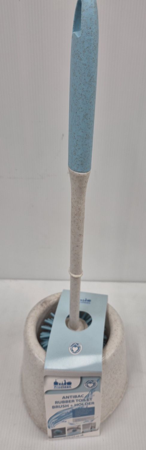 ANTIBAC RUBBER TOILET BRUSH &amp; HOLDER