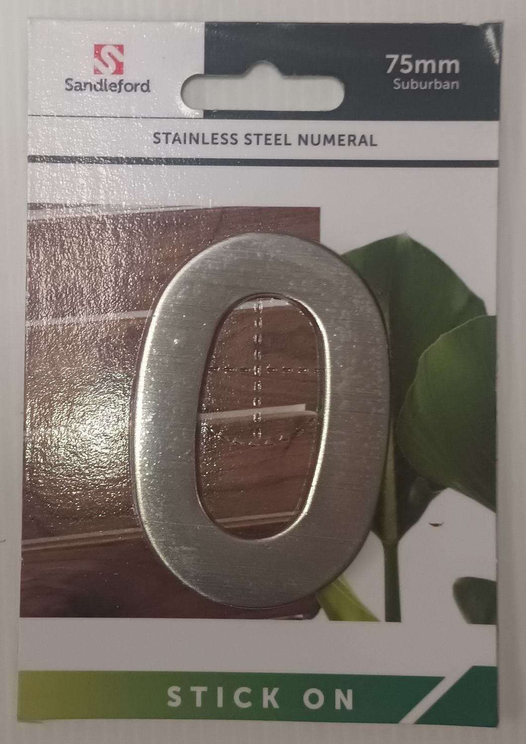 STAINLESS STEEL NUMERAL 0
