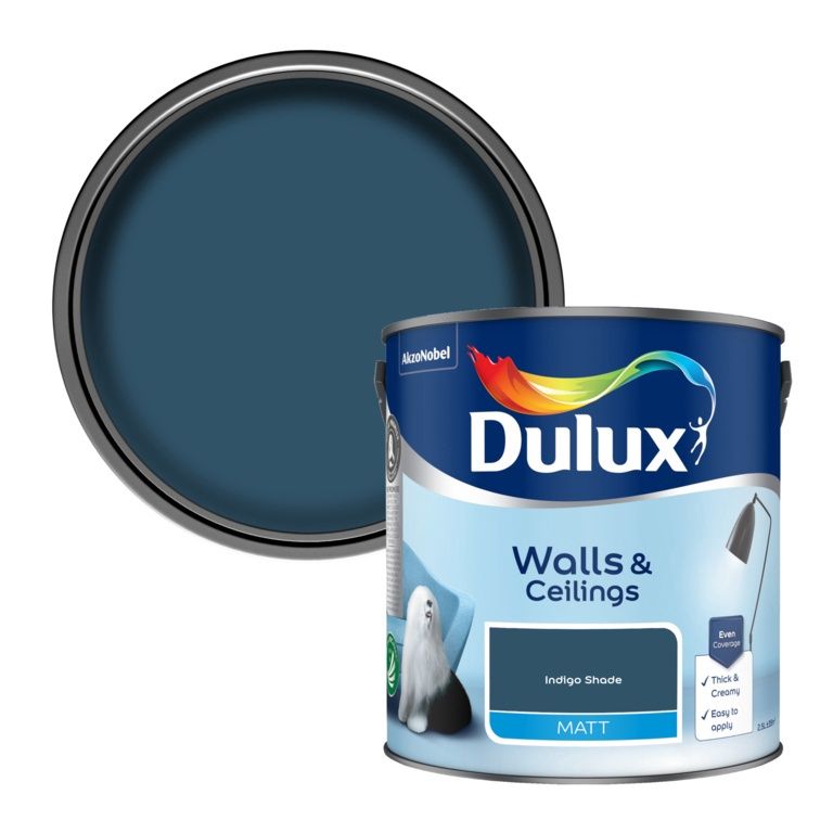 DULUX MATT INDIGO SHADE 2.5LTR