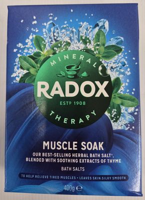 RADOX BATH SALTS MUSCLE SOAK 400G