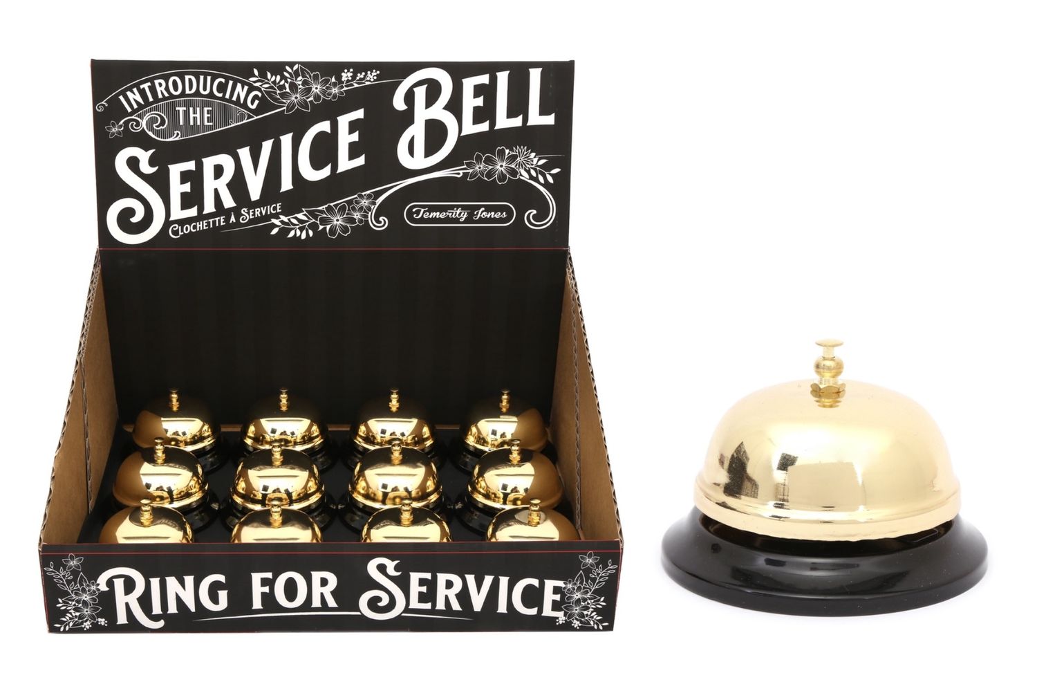 SERVICE BELL - GOLD/SILVER