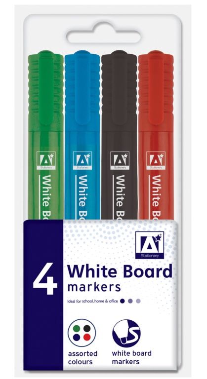 ANKER WHITE BOARD MARKER (4) WHI/4